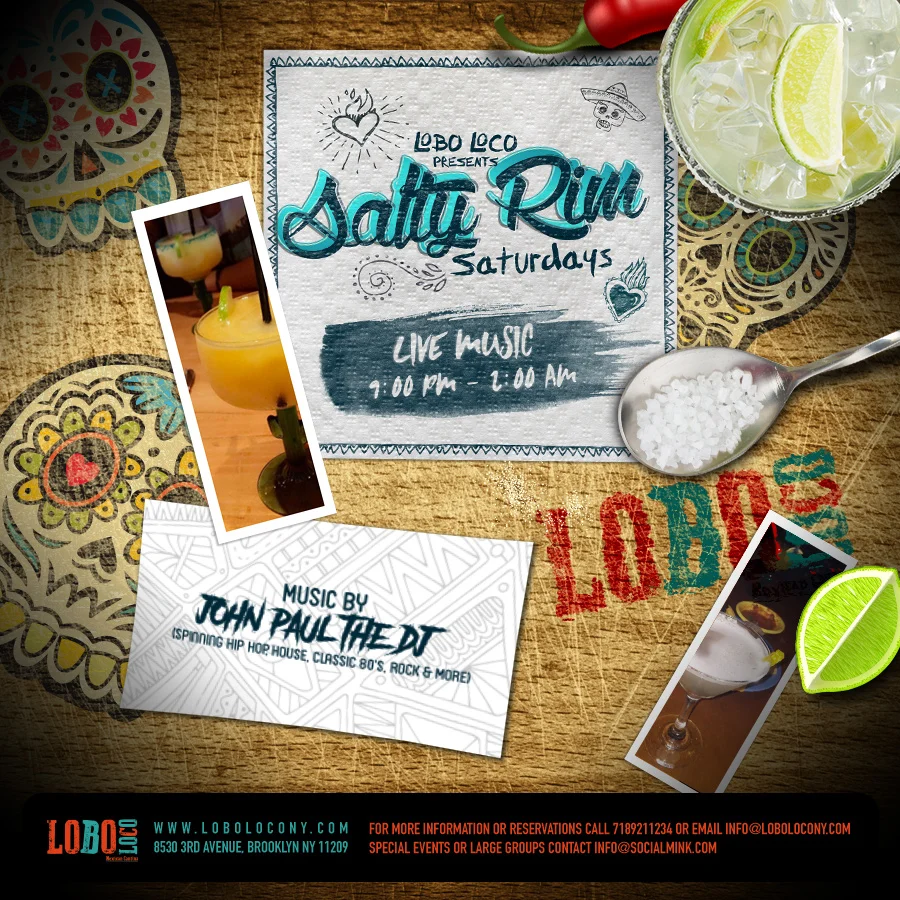Restaurant Event Flyer with Live Music