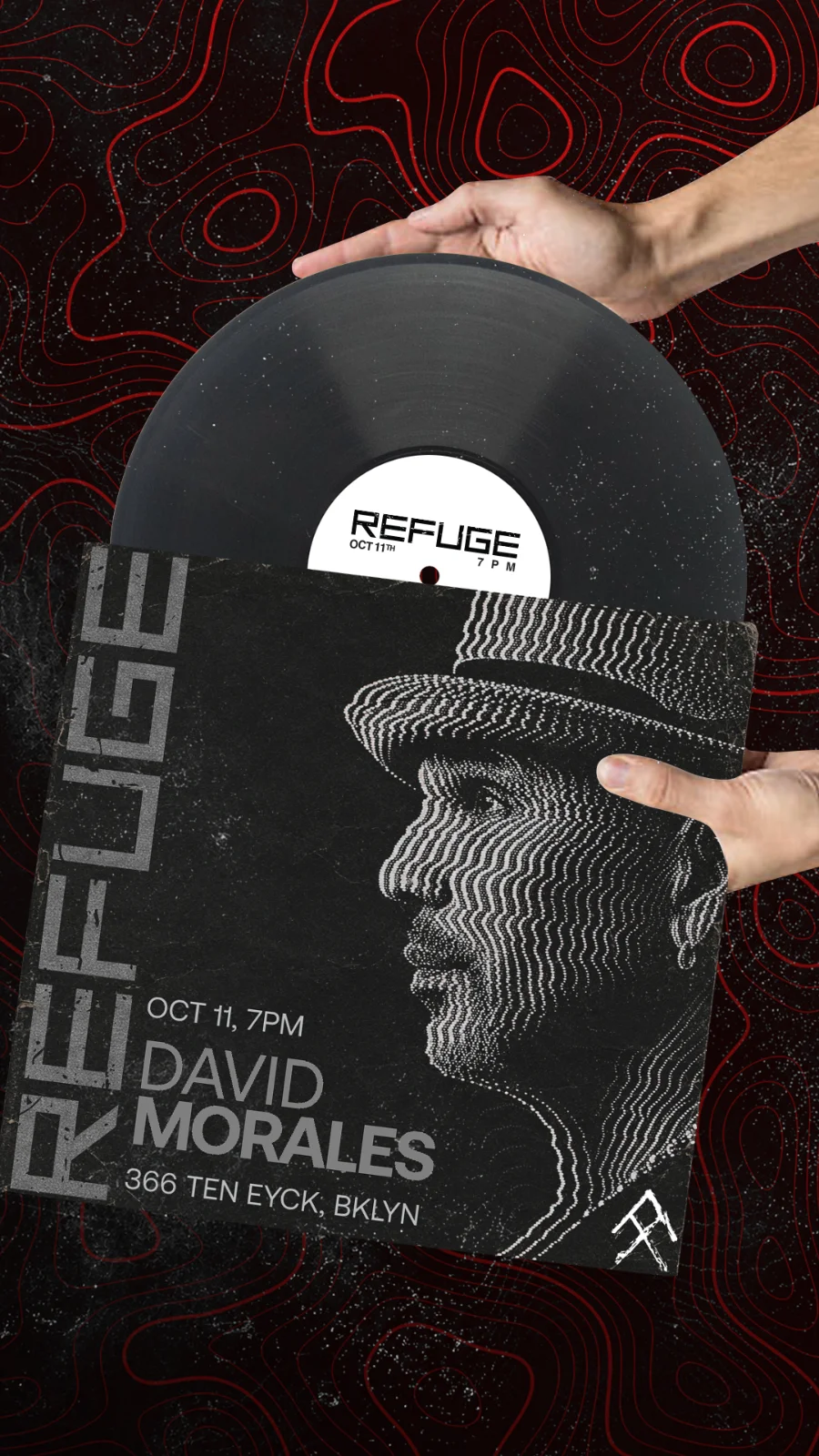 REFUGE NYC - David Morales Residency Event Flyer Design